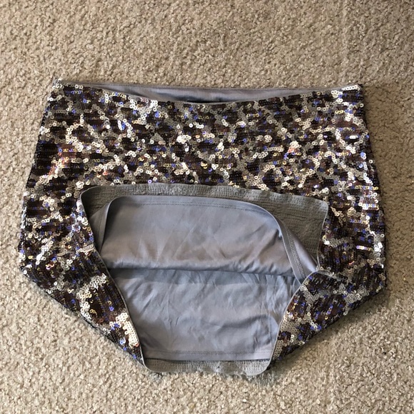 Express animal print sequins Paillettes mini skirt size S - Picture 7 of 11